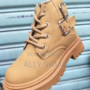 Kids Unisex Boots Brown