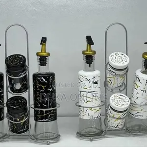 Kitchen Oil, Salt, and Sugar Dispenser Set