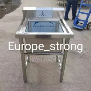 Freestanding Stainless Steel Single-Bowl Kitchen Sink