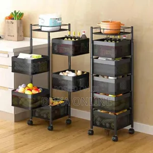 5-Layer Kitchen Rotating Storage Rack