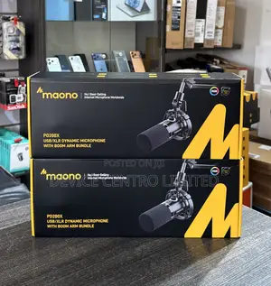 Maono PD200X USB/XLR Microphone with Boom Arm Bundle