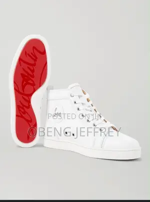 Original Christian Louboutin High-Top Sneakers - White