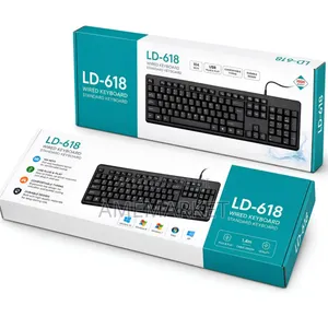 LD-618 Wired USB Keyboard - 104 Keys Standard