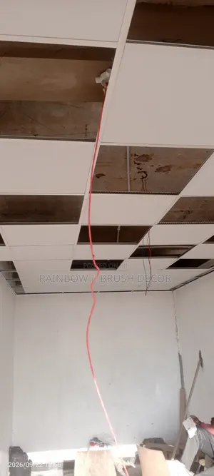 Gypsum Board Tiles Ceiling Installation