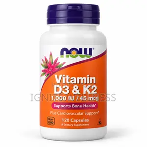 NOW Vitamin D3 & K2 - 120 Capsules