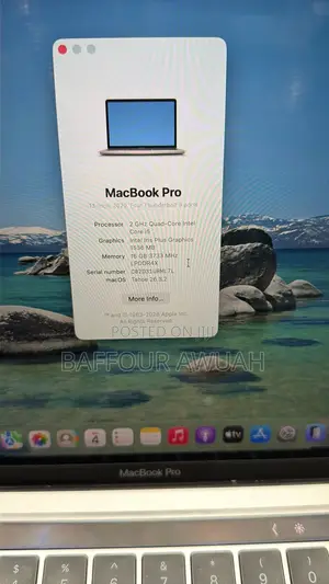Apple MacBook Pro 2020 13" Intel Core i5 16GB RAM 512GB SSD