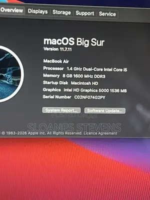 Apple MacBook Air 13" 2014 - Core i5, 8GB RAM, 128GB SSD