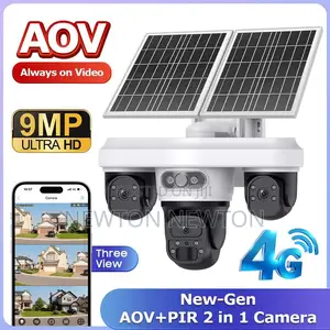 UBOX Triple Lens 4G Solar CCTV Camera