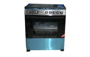 Midea 5-Burner Gas Cooker 80x60cm - Silver
