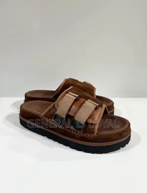 Brown Suede Zara Men's Casual Slippers