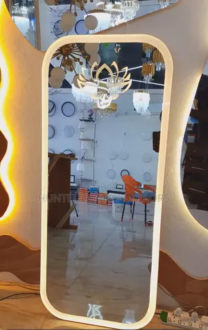 Custom Frosted LED Backlit Mirror by Huntel Luxury Mirrors