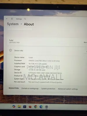 Dell Latitude 7450 Laptop - 16GB RAM, 256GB SSHD