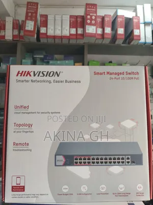 Hikvision 24-Port Smart Managed PoE Network Switch DS-3E1326P-EI/M