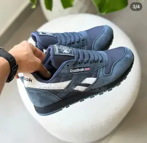 Reebok Classic Leather Navy and Blue Suede