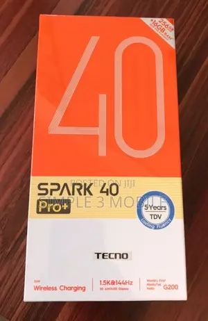 New Tecno Spark 40 Pro+ 256GB Black