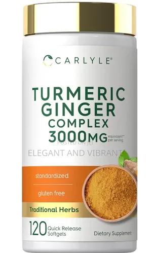 Turmeric and Ginger Complex 3000mg - 120 Capsules