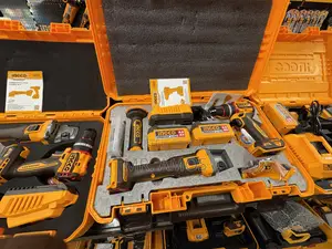 INGCO 1200W Cordless Angle Grinder & 66Nm Cordless Drill Combo