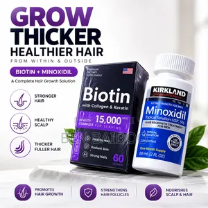 Kirkland Minoxidil Oil + Biotin for Stronger Hair Roots