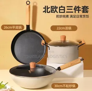 AbsorbaStone 3-in-1 Marble Non-Stick Cooking Pan Set