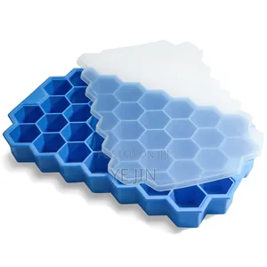 Silicone Honeycomb Ice Cube Maker Tray (37 Cubes)