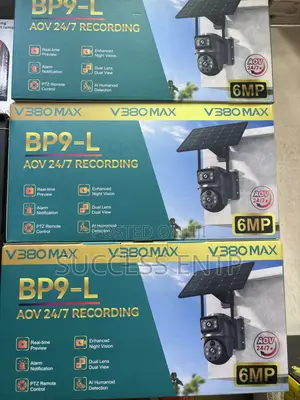 V380max Solar 4G/WiFi Outdoor PTZ CCTV Camera