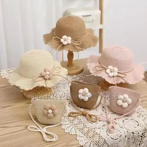 Comfortable Stylish Summer Hat Bag Set Combo for Girls