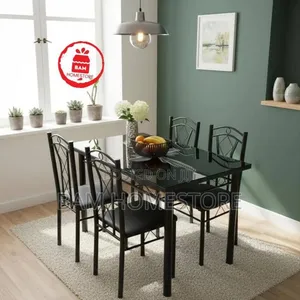 Modern 4-Seater Glass Dining Table - Model A31