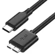 USB-C 3.1 to USB 3.0 Micro-B Cable for External HDD - 1