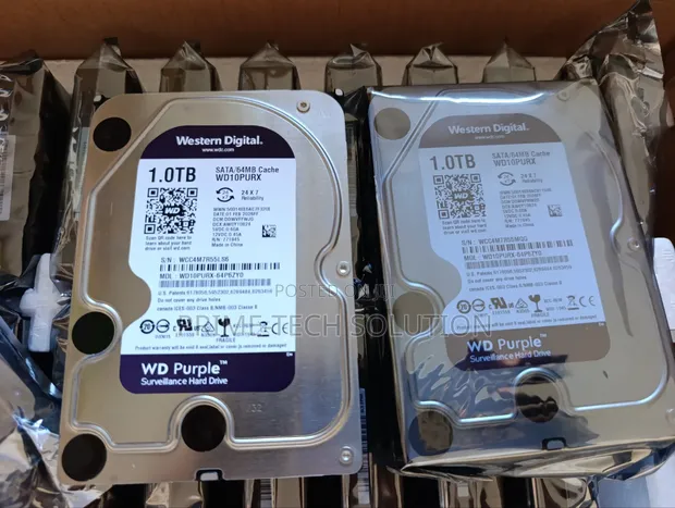 WD Purple HDD 1TB kwa DVR/NVR - 1