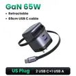UGREEN 65W GaN Retractable USB-C Fast Charger - 2