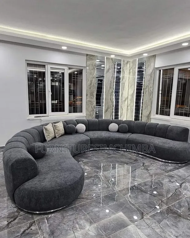 Kikundi cha Sofa cha Mviringo cha Kifahari kwa Sebule - 1