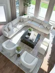 Kikundi cha Sofa cha Mviringo cha Kifahari kwa Sebule - 2