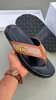 Hermes, Prada, LV, Versace, Dior Men's Leather Sandals - 1