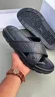 Hermes, Prada, LV, Versace, Dior Men's Leather Sandals - 3