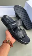Hermes, Prada, LV, Versace, Dior Men's Leather Sandals - 5