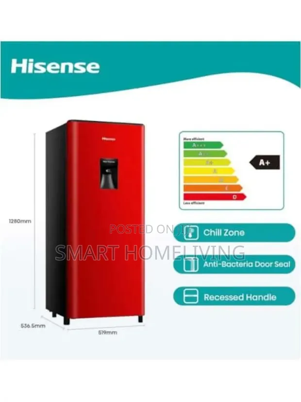 Hisense Refrigerator 177 Litres Red - 1