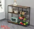 Kitchen Rack - Stainless Steel and Wood - 3