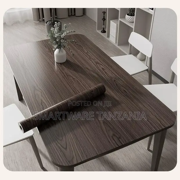 Dark Walnut Wood Grain Peel and Stick Contact Paper - 1