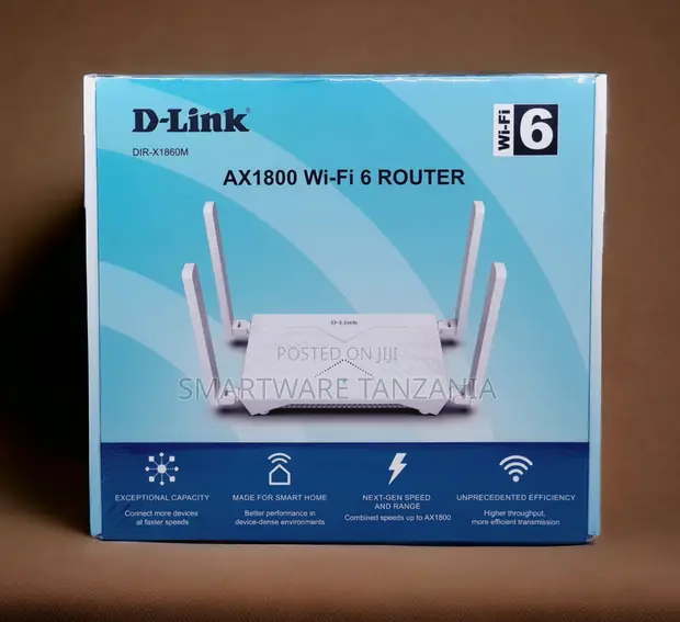 D-Link DIR-X1860M AX1800 Wi-Fi 6 Router - 1