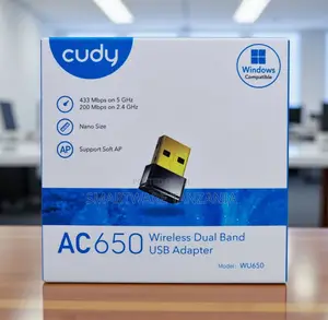 Cudy WU650 AC650 Nano Dual-Band USB Wi-Fi Adapter