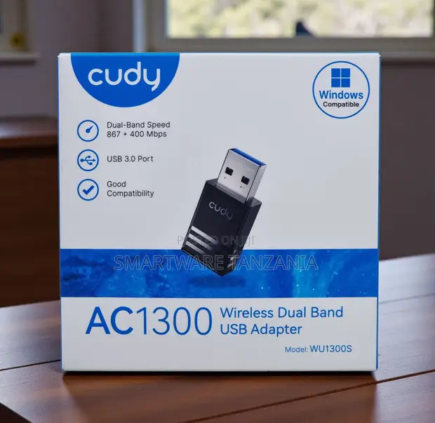 Cudy WU1300S AC1300 Dual-Band USB 3.0 Wi-Fi Adapter - 1