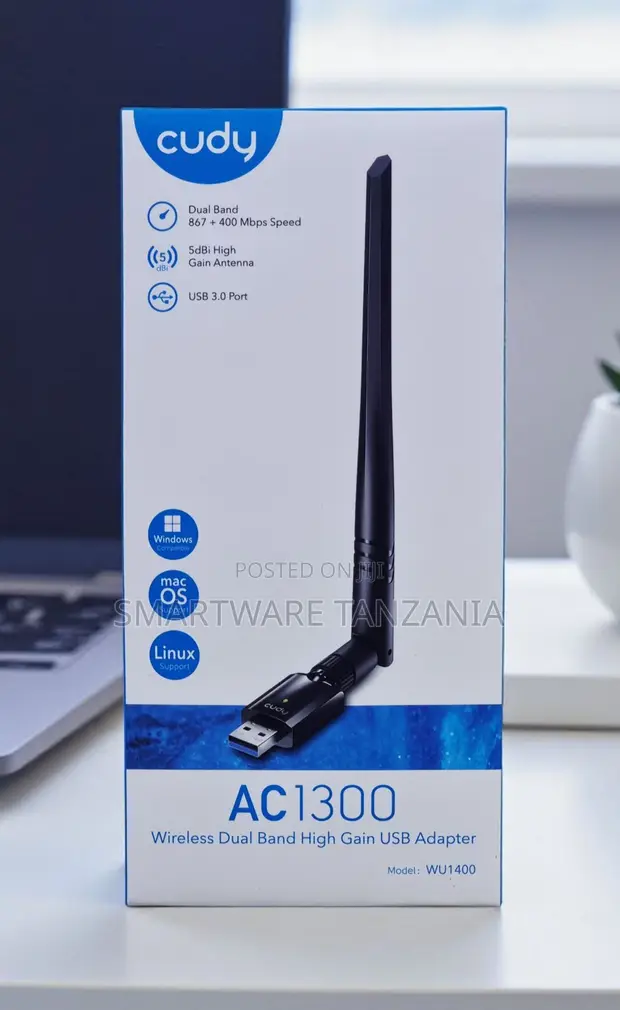 Cudy WU1400 AC1300 High Gain USB Wi-Fi Adapter - 1