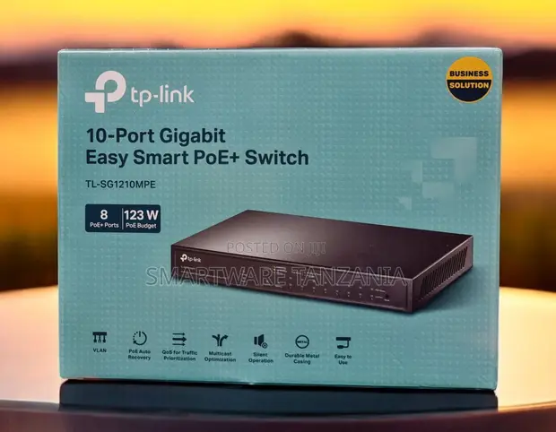 TP-Link TL-SG1210MPE 10-Port Gigabit PoE+ Switch (123W) - 1