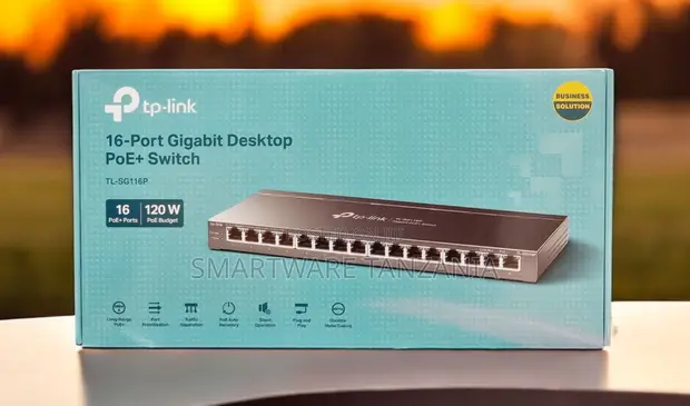 TP-Link TL-SG116P 16-Port Gigabit PoE+ Switch 120W - 1