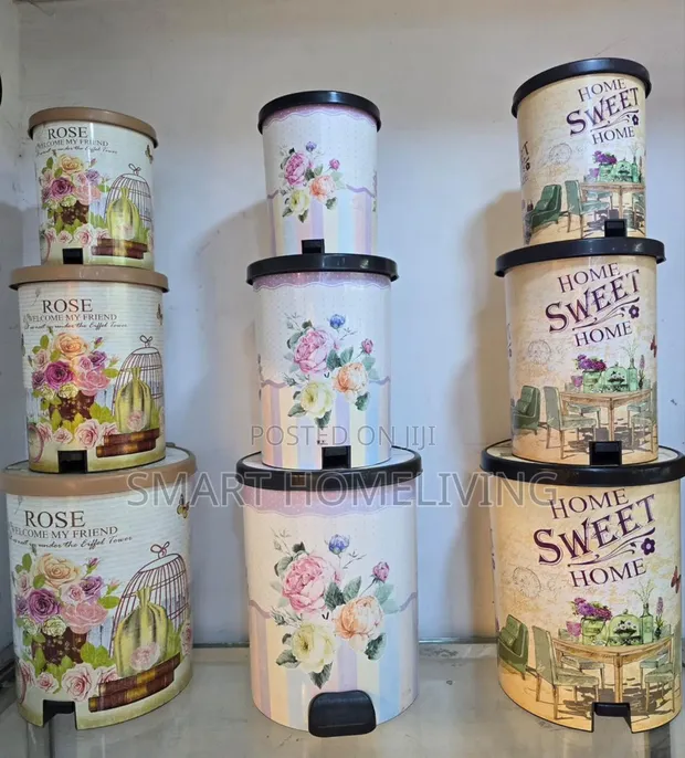 3-Piece Pedal Dustbin Set - 1