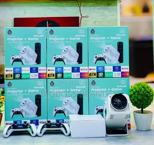 Projector ya HCS350 Pro 4K na Game Pads 2