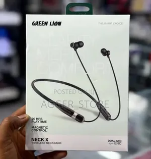 Greenlion Neck X Wireless Neckband - Mpya Kabisa