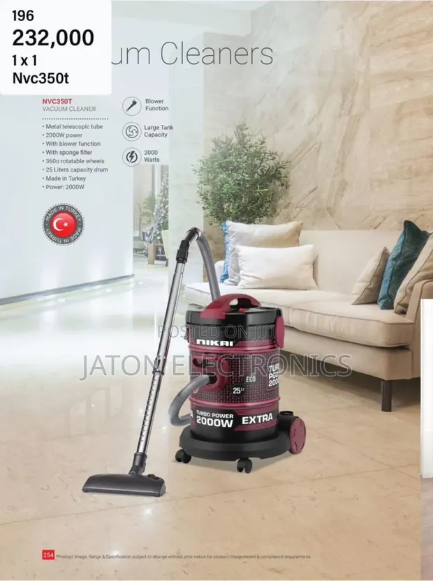 Nikai Vacuum Cleaner 25L 2000W - 1