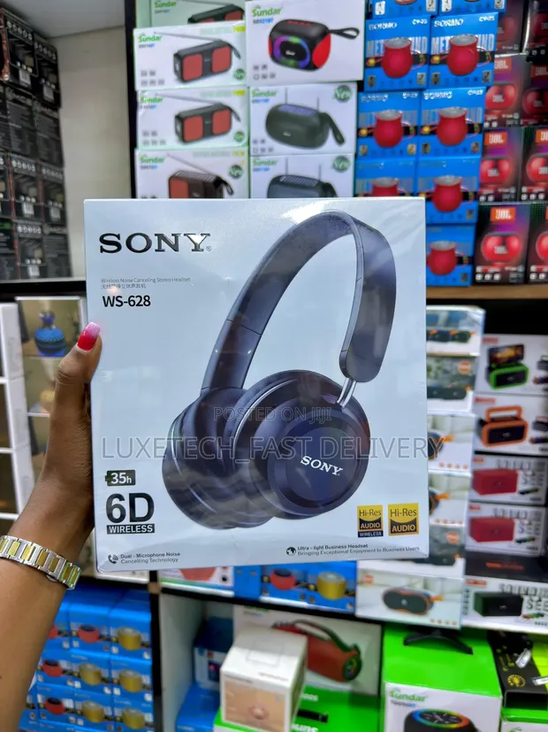 Sony WS-628 Wireless Noise-Canceling Headphones - 1