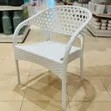 Faux Rattan Woven Plastic Armchair (Multi-Colored) - 1